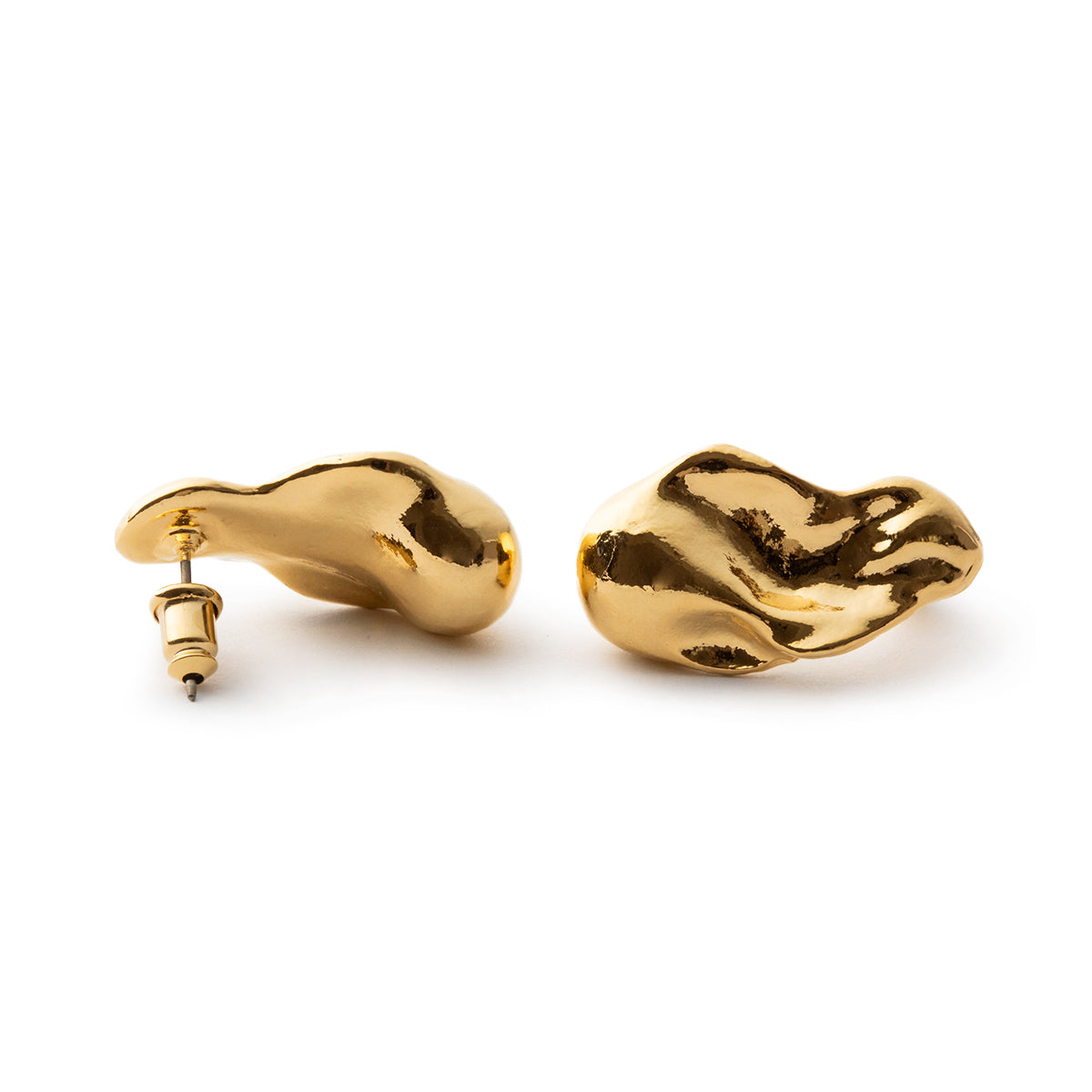 LAPUIS Oyster pierced earrings ラピュイ オイスター ピアス 254-220112-GLD【レディース 日本製 26SS】
