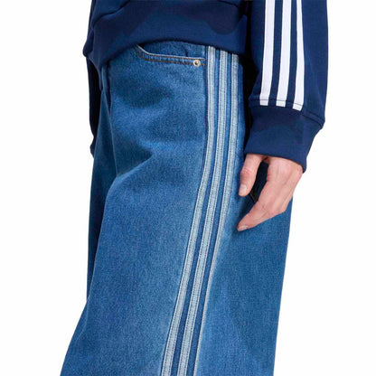 adidas originals Firebird Adenium Track Pants Denim アディダスオリジナルス ファイヤーバード アディレニウム トラックパンツ デニム H1457【レディース トラックパンツ ストリート ミッドライズ レギュラーフィット 耐久性 26SS】