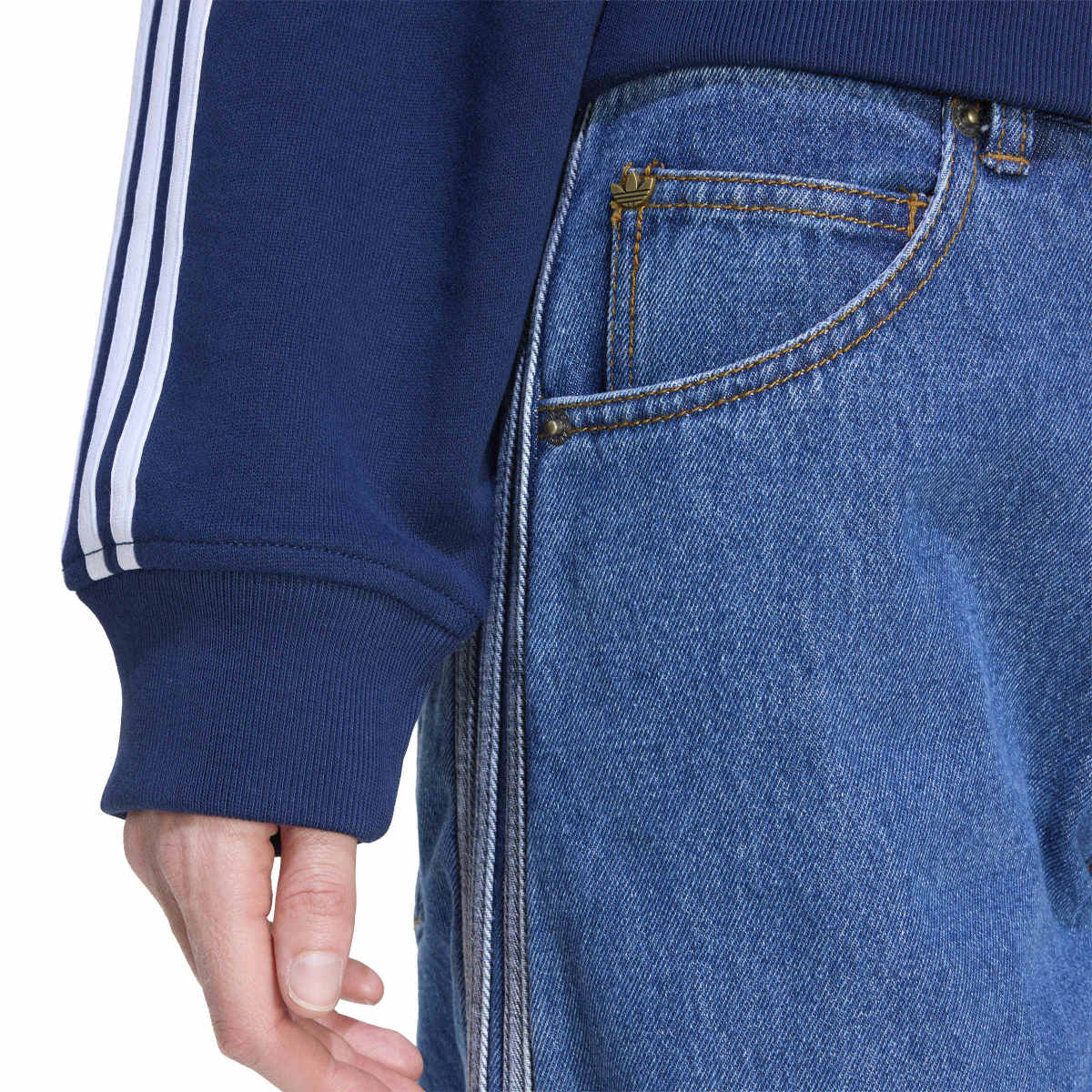 adidas originals Firebird Adenium Track Pants Denim アディダスオリジナルス ファイヤーバード アディレニウム トラックパンツ デニム H1457【レディース トラックパンツ ストリート ミッドライズ レギュラーフィット 耐久性 26SS】