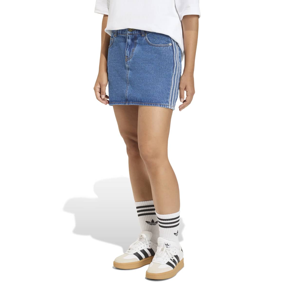 adidas originals 3 Stripes Denim Skirt KD2901 – Kinetics