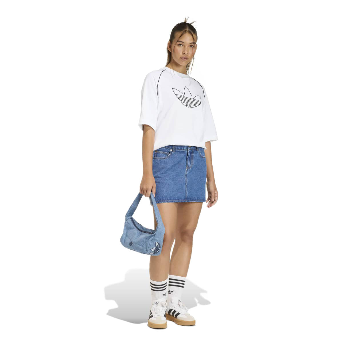 adidas originals 3 Stripes Denim Skirt KD2901 – Kinetics