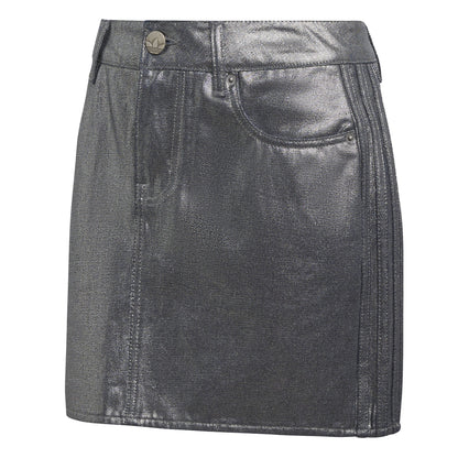 adidas originals 3 STRIPES SKIRT DENIM アディダスオリジナルス スリーストライプス スカート デニム KD2899【レディース デニムスカート ボタンクロージャー ミッドライズ カジュアルスタイル 26SS】