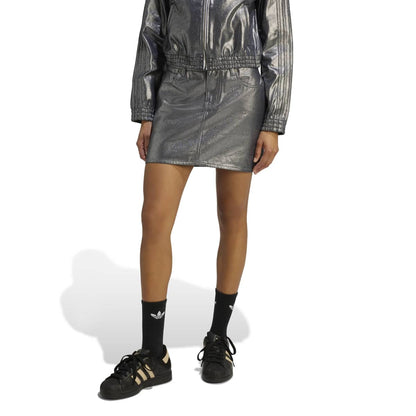 adidas originals 3 STRIPES SKIRT DENIM アディダスオリジナルス スリーストライプス スカート デニム KD2899【レディース デニムスカート ボタンクロージャー ミッドライズ カジュアルスタイル 26SS】