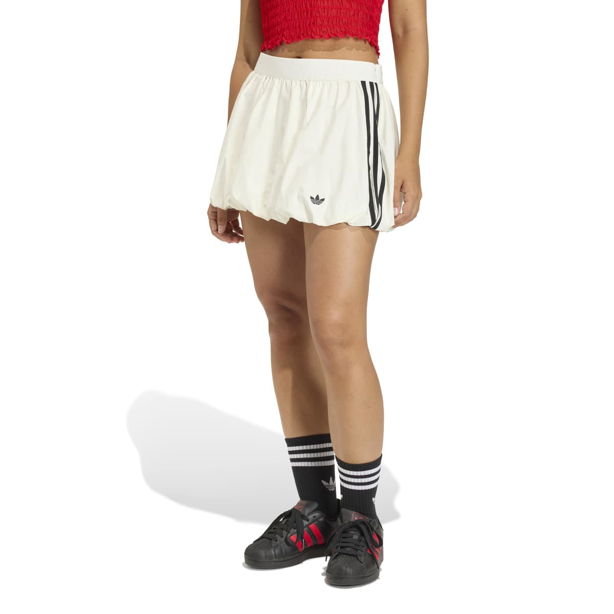 adidas originals BALLOON SKIRT アディダスオリジナルス バルーンスカート KE3440【レディース バルーンスカート ジップ カジュアル スタイリッシュ プレーンウィーブ 26SS】