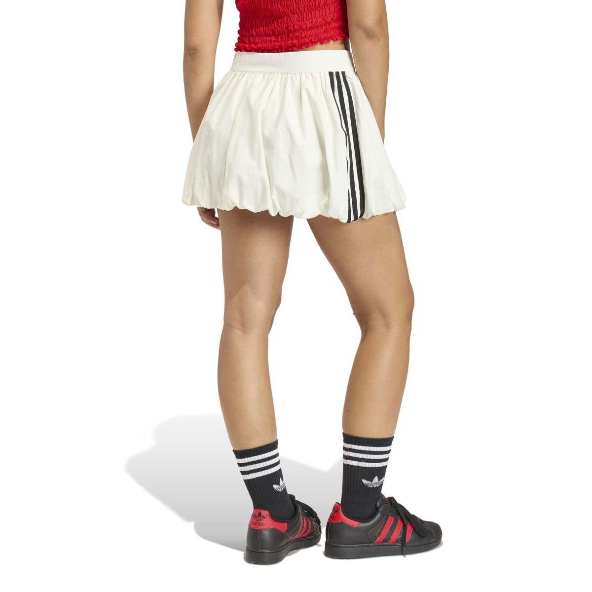 adidas originals BALLOON SKIRT アディダスオリジナルス バルーンスカート KE3440【レディース バルーンスカート ジップ カジュアル スタイリッシュ プレーンウィーブ 26SS】