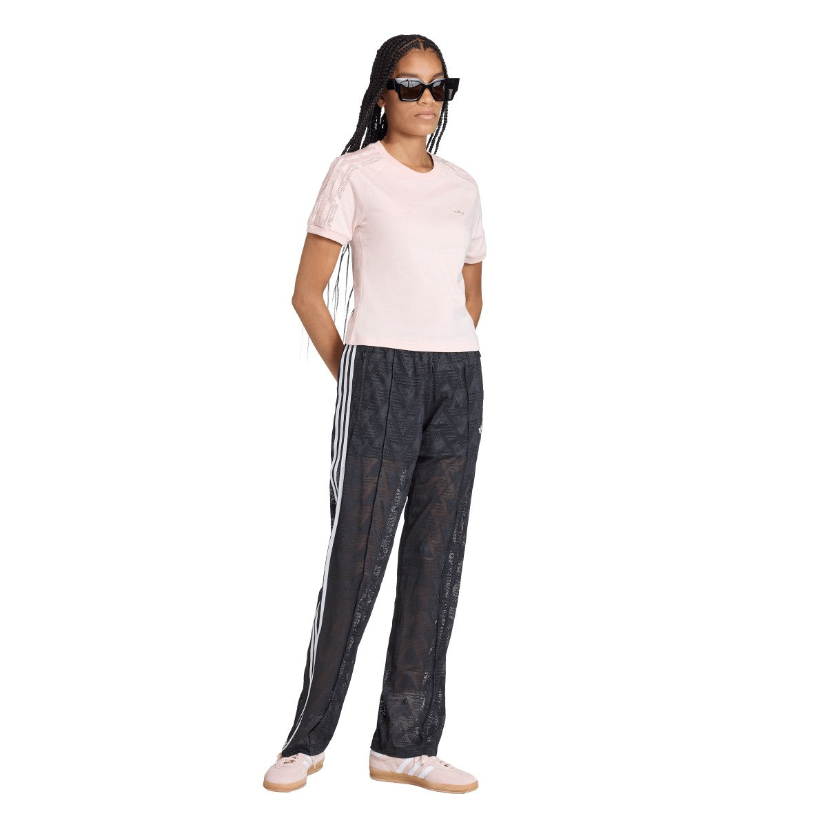 adidas originals FIREBIRD CLASSIC LACE TRACKPANTS アディダスオリジナルス ファイアーバード クラシック レース トラックパンツ CE713【レディース トラックパンツ ジャージパンツ レースデザイン フリルディテール  26SS】