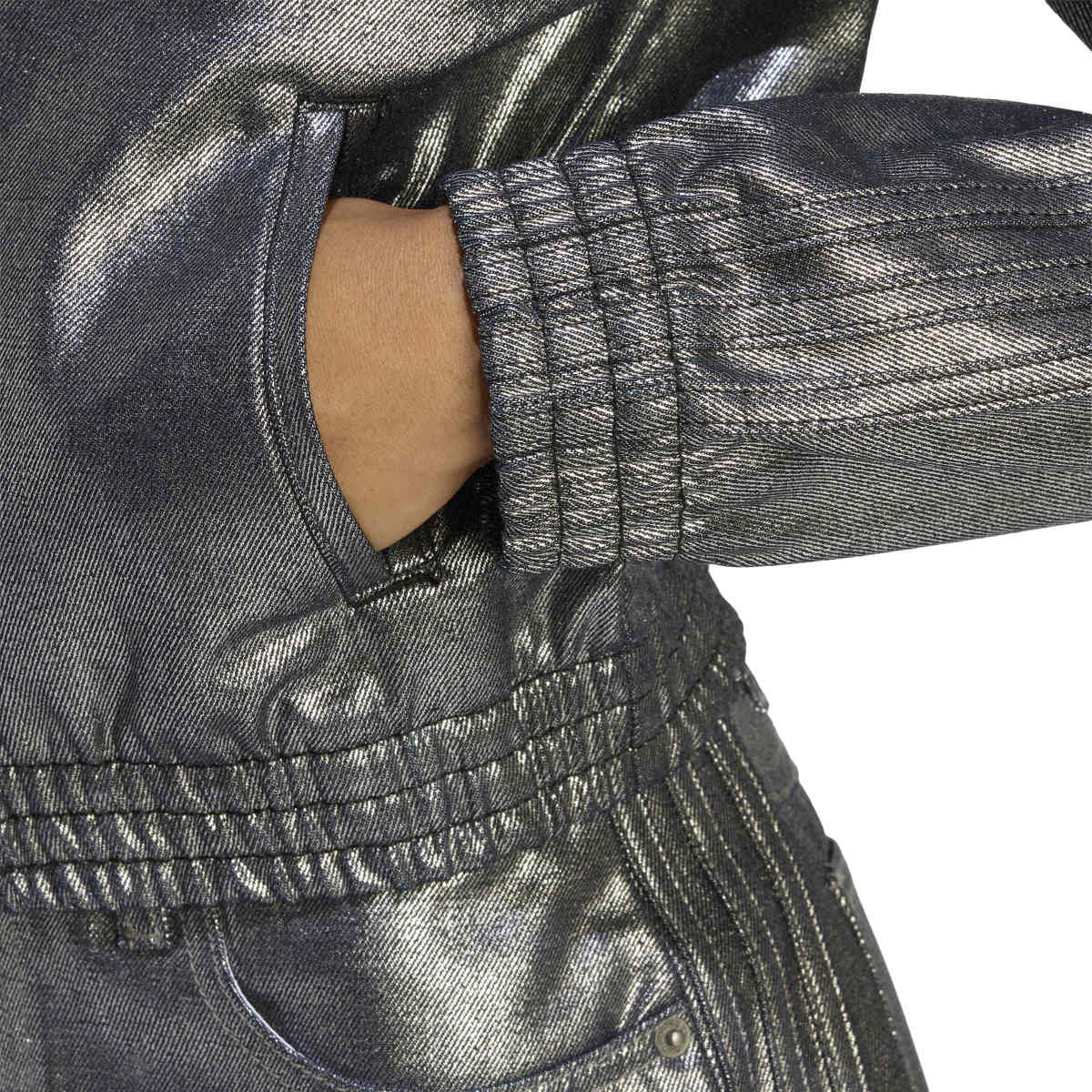 adidas originals FIREBIRD TRACK TOP DENIM アディダスオリジナルス ファイヤーバード トラックトップ デニム KD2910【レディース トラックジャケット デニムアウター ジップアップ レギュラーフィット 26SS】