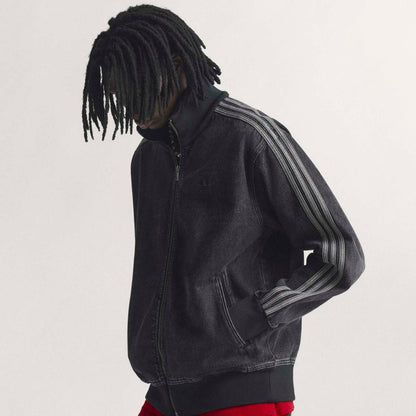 adidas originals Adicolor Denim Firebird Track Top アディダスオリジナルス アディカラー デニム フファイヤーバード トラックトップ KD1516【メンズ デニム トラックトップ ルーズフィット フルジップ 機能性 26SS】