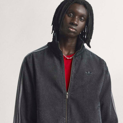 adidas originals Adicolor Denim Firebird Track Top アディダスオリジナルス アディカラー デニム フファイヤーバード トラックトップ KD1516【メンズ デニム トラックトップ ルーズフィット フルジップ 機能性 26SS】