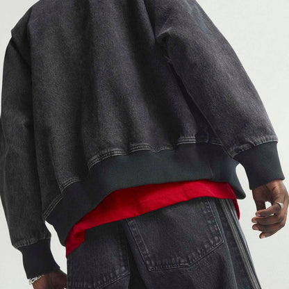 adidas originals Adicolor Denim Firebird Track Top アディダスオリジナルス アディカラー デニム フファイヤーバード トラックトップ KD1516【メンズ デニム トラックトップ ルーズフィット フルジップ 機能性 26SS】