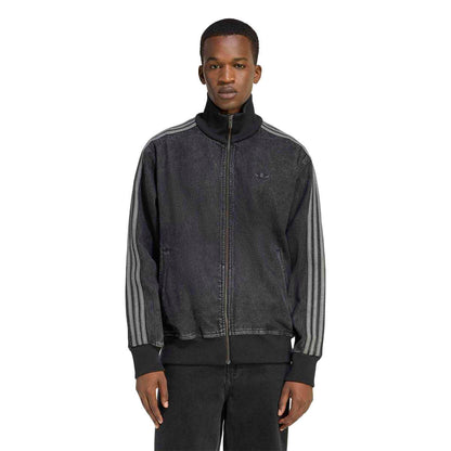 adidas originals Adicolor Denim Firebird Track Top アディダスオリジナルス アディカラー デニム フファイヤーバード トラックトップ KD1516【メンズ デニム トラックトップ ルーズフィット フルジップ 機能性 26SS】