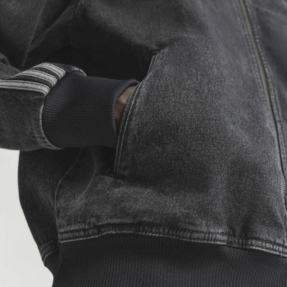 adidas originals Adicolor Denim Firebird Track Top アディダスオリジナルス アディカラー デニム フファイヤーバード トラックトップ KD1516【メンズ デニム トラックトップ ルーズフィット フルジップ 機能性 26SS】