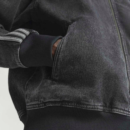 adidas originals Adicolor Denim Firebird Track Top アディダスオリジナルス アディカラー デニム フファイヤーバード トラックトップ KD1516【メンズ デニム トラックトップ ルーズフィット フルジップ 機能性 26SS】