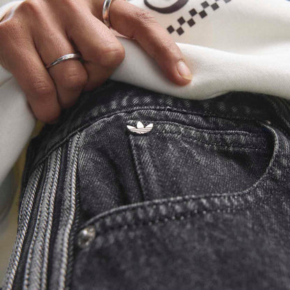 adidas originals Firebird Jorts Denim アディダスオリジナルス ファイアバード ジョーツ デニム KD2916【レディース オーバーサイズ ストリート ジーンズショーツ リラックススタイル 耐久性 26SS】