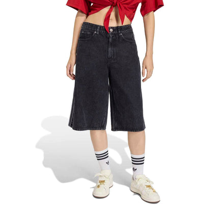adidas originals Firebird Jorts Denim アディダスオリジナルス ファイアバード ジョーツ デニム KD2916【レディース オーバーサイズ ストリート ジーンズショーツ リラックススタイル 耐久性 26SS】