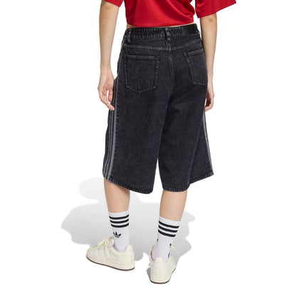 adidas originals Firebird Jorts Denim アディダスオリジナルス ファイアバード ジョーツ デニム KD2916【レディース オーバーサイズ ストリート ジーンズショーツ リラックススタイル 耐久性 26SS】