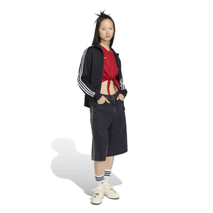 adidas originals Firebird Jorts Denim アディダスオリジナルス ファイアバード ジョーツ デニム KD2916【レディース オーバーサイズ ストリート ジーンズショーツ リラックススタイル 耐久性 26SS】
