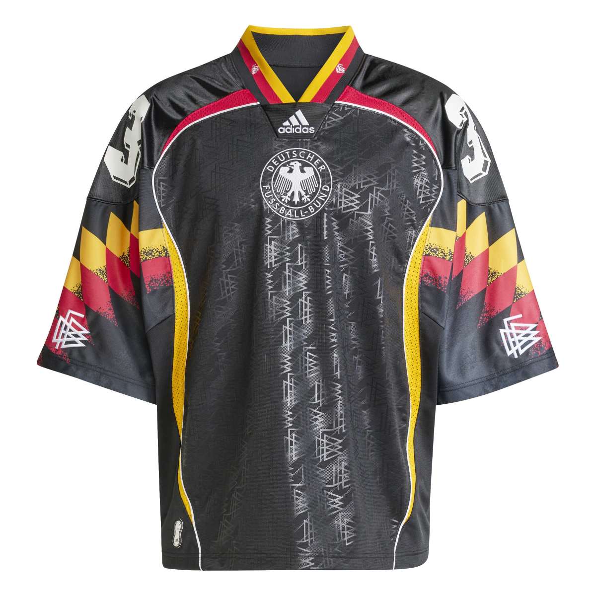 adidas originals BRING BACK REMIX GERMANY JERSEY アディダスオリジナルス ブリングバック リミックス ドイツ ジャージ KD5980【メンズ オーバーサイズ ストリート カジュアル リラックスフィット モダン 26SS】