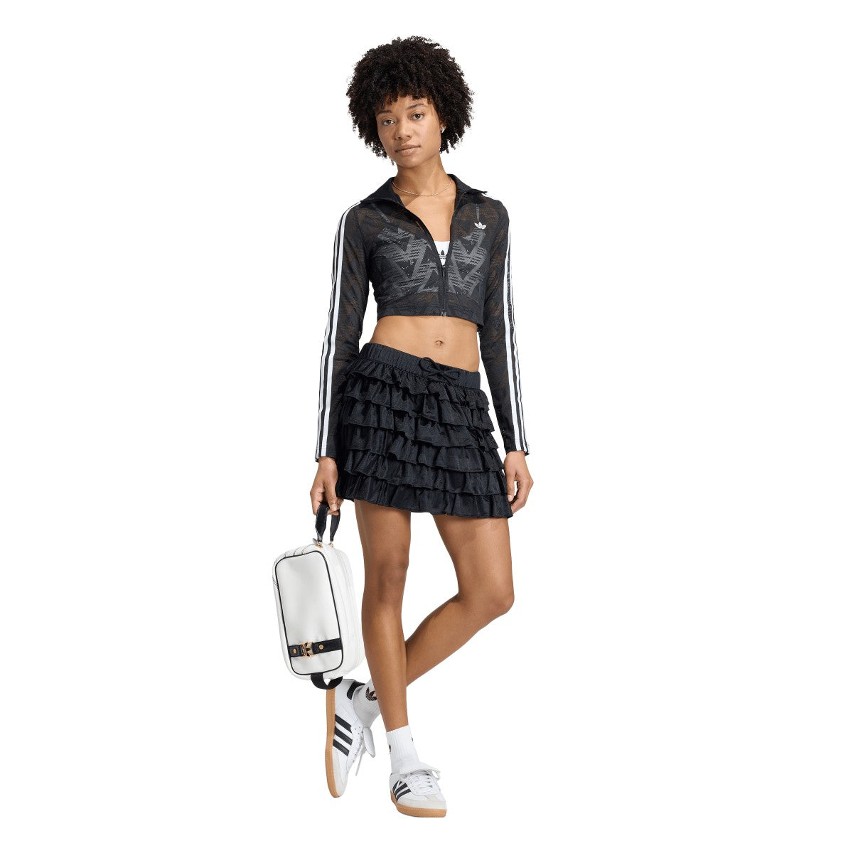 adidas originals FIREBIRD CLASSIC LACE TRACK TOP アディダスオリジナルス ファイヤーバード クラシック レース トラックトップ TB061【レディース トラックジャケット ジャージトップ ハイネック ジップアップ スリムフィット 26SS】