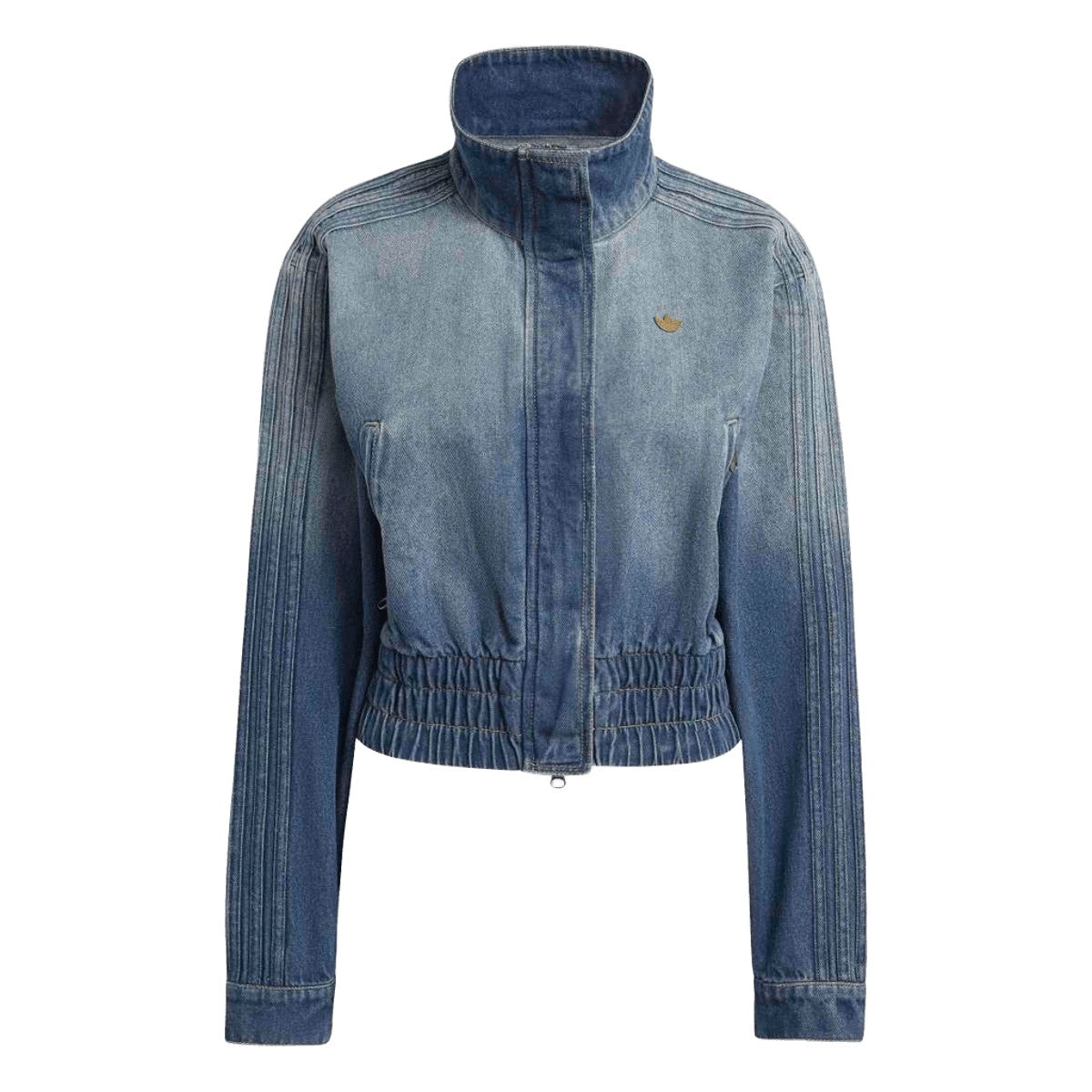 adidas originals Denim Track Top アディダスオリジナルス デニム トラックトップ KE1072【レディース デニム トラックトップ フィット感 ハイネック ボタン留め 耐久性 26SS】