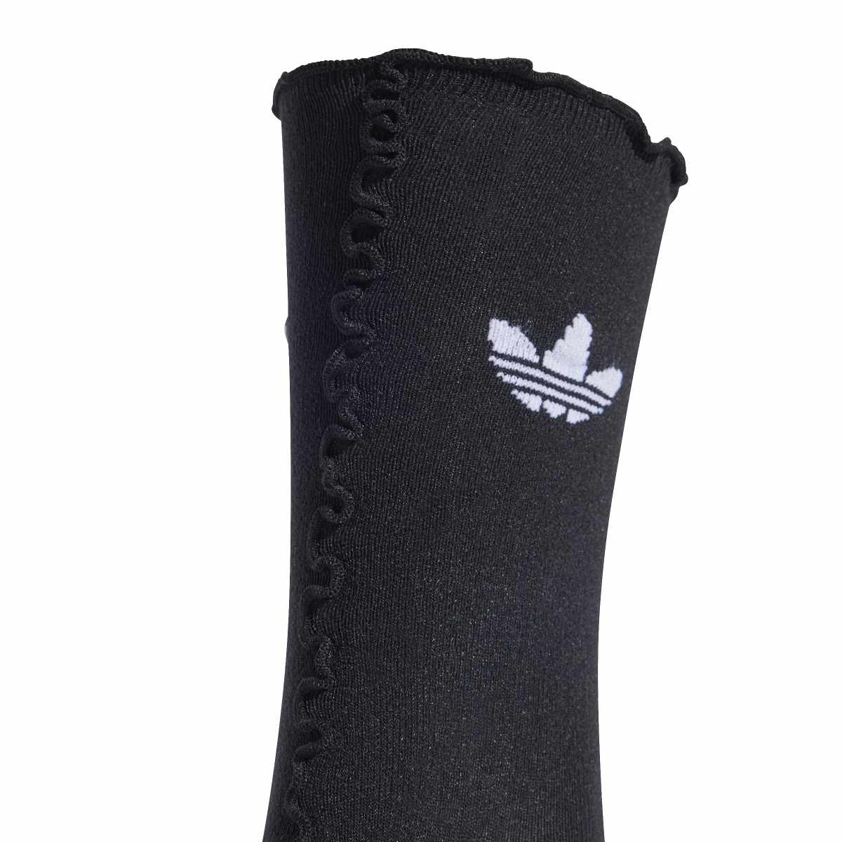 adidas originals RUFFLE SOCKS 2 PAIRS アディダスオリジナルス ラッフルソックス 2足組 JD5623【レディース クルーソックス シースルー ラッフル 26SS】