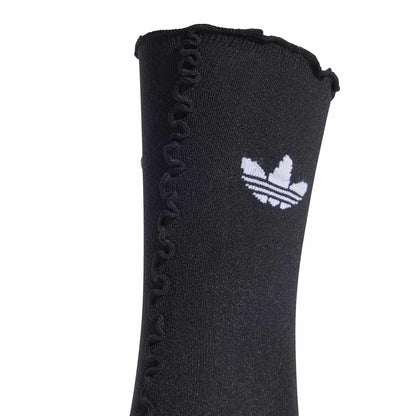 adidas originals RUFFLE SOCKS 2 PAIRS アディダスオリジナルス ラッフルソックス 2足組 JD5623【レディース クルーソックス シースルー ラッフル 26SS】