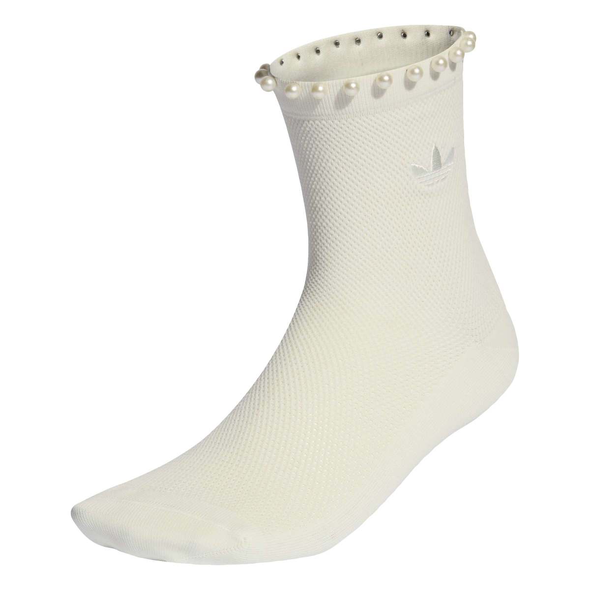 adidas originals PEARLS CREW SOCKS 1 PAIR アディダスオリジナルス パールズ クルーソックス 1足 KD8378【レディース クルーソックス パール付き アクセント カジュアル 26SS】