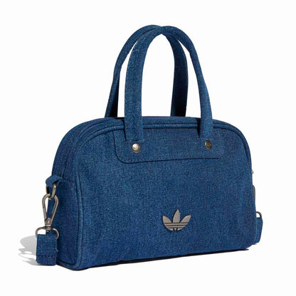 adidas originals ADICOLOR MINI BOWLING BAG DENIM アディダスオリジナルス アディカラー ミニ ボウリング バッグ デニム KD7897【レディース ミニバッグ ボウリングバッグ デニム コンパクト収納 ジップ 26SS】