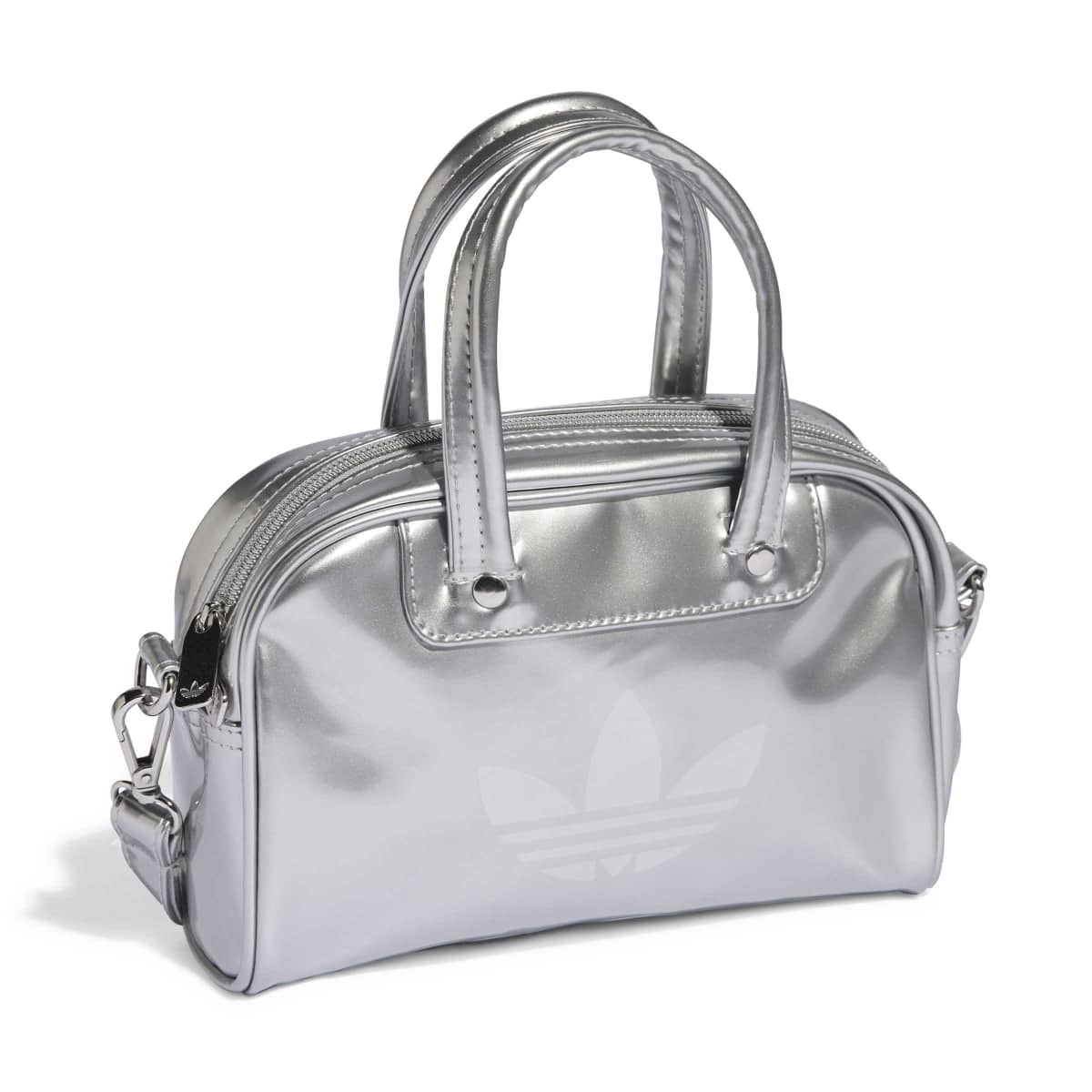 adidas originals ADICOLOR MINI BOWLING BAG アディダスオリジナルス アディカラー ミニボウリングバッグ KD7839【レディース ミニバッグ パテント素材 光沢 コンパクト 26SS】