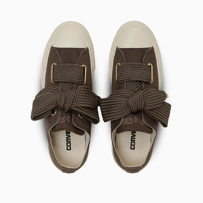 CONVERSE ALL STAR RIBBONLACE SLIP OX コンバース オールスター リボンレース スリップ OX 31316010【レディース リボンスニーカー カジュアル 幅広シューレース 26SS】