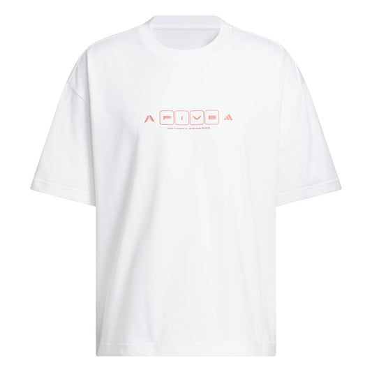 ADIDAS ANTHONY EDWARDS WORLD OF FIVE SHORT-SLEEVE TEE アディダス アンソニー・エドワーズ ワールド オブ ファイブ 半袖Tシャツ KF8975【メンズ ルーズフィット  デイリーユース  26SS】