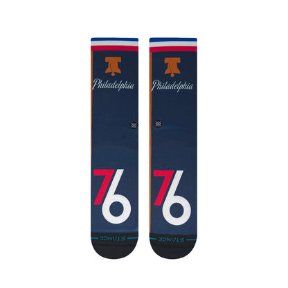STANCE PHILADELPHIA 76ERS CITY EDITION 2026 スタンス フィラデルフィア・セブンティシクサーズ シティ・エディション 2026 A556D25PHI【メンズ 靴下 ソックス バスケットボール チーム ロゴ 25FW】
