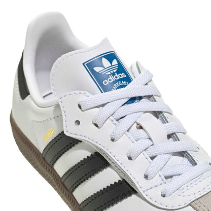 adidas originals Samba OG Comfort Closure Elastic Lace Kids アディダスオリジナルス サンバ OG コンフォート クローズ エラスティック レース キッズ JQ6391【メンズ キッズ レザー ラバーソール 伸縮性 26SS】