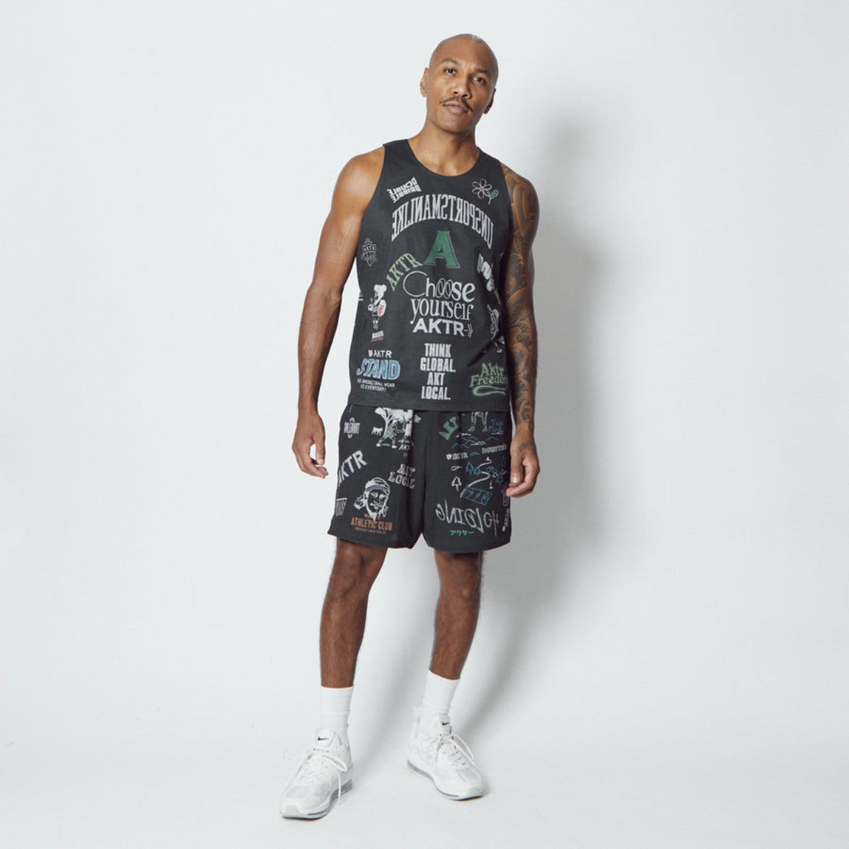 AKTR MEMORIAL TANK アクター メモリアルタンク 126-001001【メンズ バスケットボール タンクトップ スポーツウェア 吸湿速乾 トレーニングウェア 26SS】