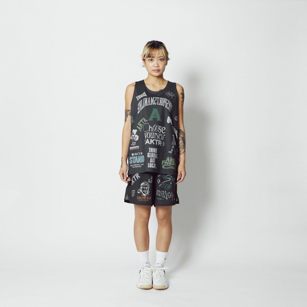AKTR MEMORIAL TANK アクター メモリアルタンク 126-001001【メンズ バスケットボール タンクトップ スポーツウェア 吸湿速乾 トレーニングウェア 26SS】