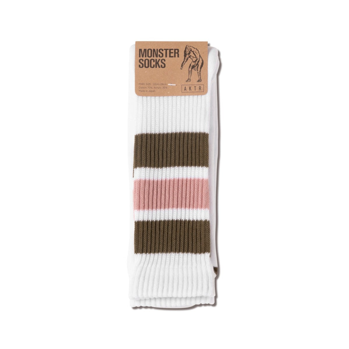 AKTR MONSTER SOCKS アクター モンスターソックス 126-018021【メンズ ソックス メンズ 靴下 カジュアルソックス スポーツソックス 26SS】