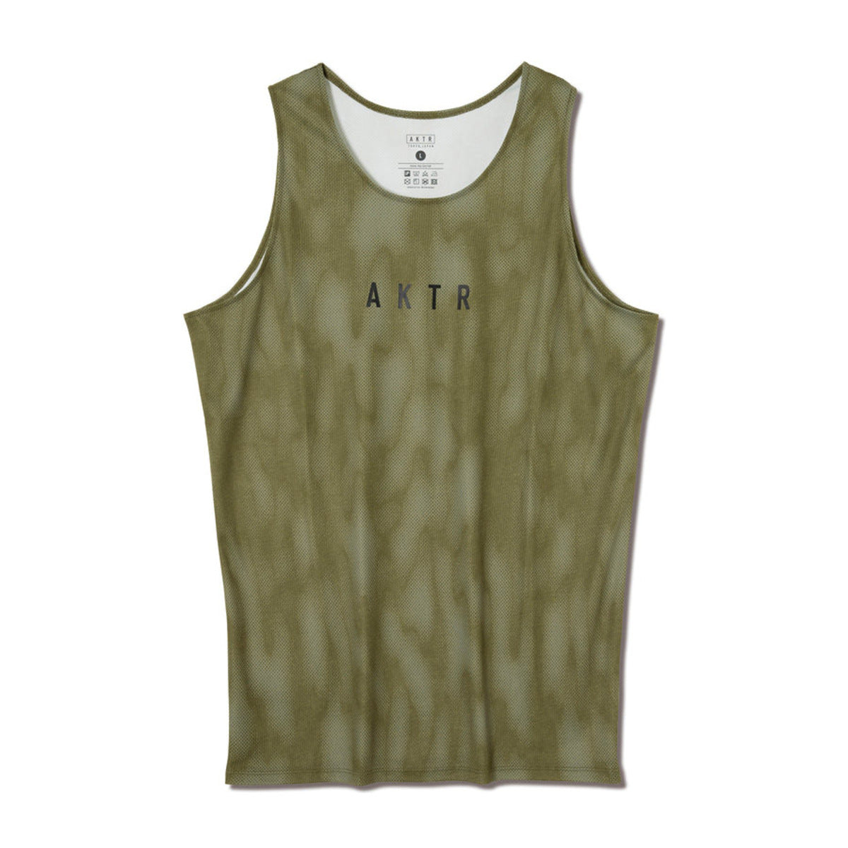 AKTR MELT CAMO TANK アクター メルト カモ タンク 126-025001【メンズ タンクトップ スポーツウェア メッシュ素材 軽量 通気性 カモフラージュ 26SS】