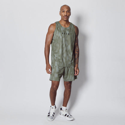 AKTR MELT CAMO TANK アクター メルト カモ タンク 126-025001【メンズ タンクトップ スポーツウェア メッシュ素材 軽量 通気性 カモフラージュ 26SS】