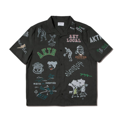 AKTR MEMORIAL SHIRT アクター メモリアルシャツ 126-036010【メンズ 半袖シャツ オープンカラーシャツ メンズカジュアルシャツ 26SS】