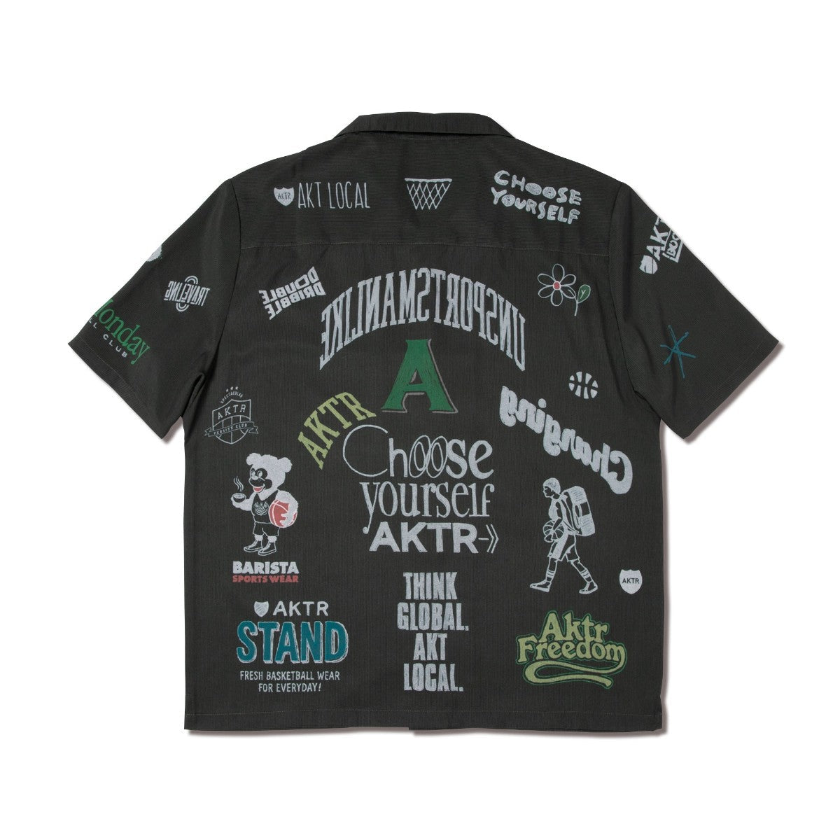 AKTR MEMORIAL SHIRT アクター メモリアルシャツ 126-036010【メンズ 半袖シャツ オープンカラーシャツ メンズカジュアルシャツ 26SS】