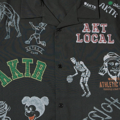 AKTR MEMORIAL SHIRT アクター メモリアルシャツ 126-036010【メンズ 半袖シャツ オープンカラーシャツ メンズカジュアルシャツ 26SS】