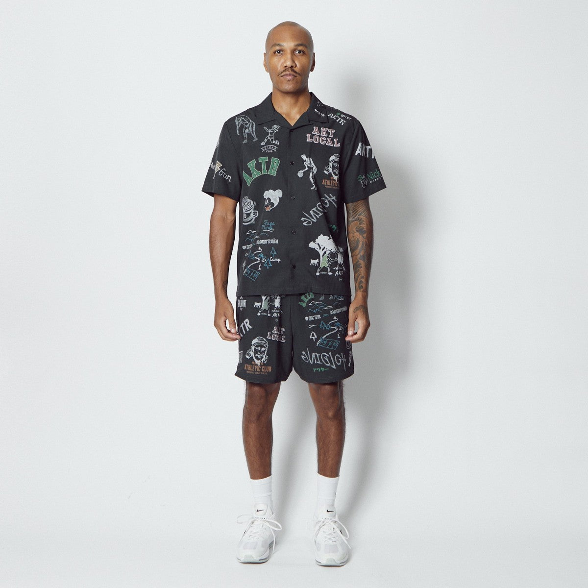 AKTR MEMORIAL SHIRT アクター メモリアルシャツ 126-036010【メンズ 半袖シャツ オープンカラーシャツ メンズカジュアルシャツ 26SS】