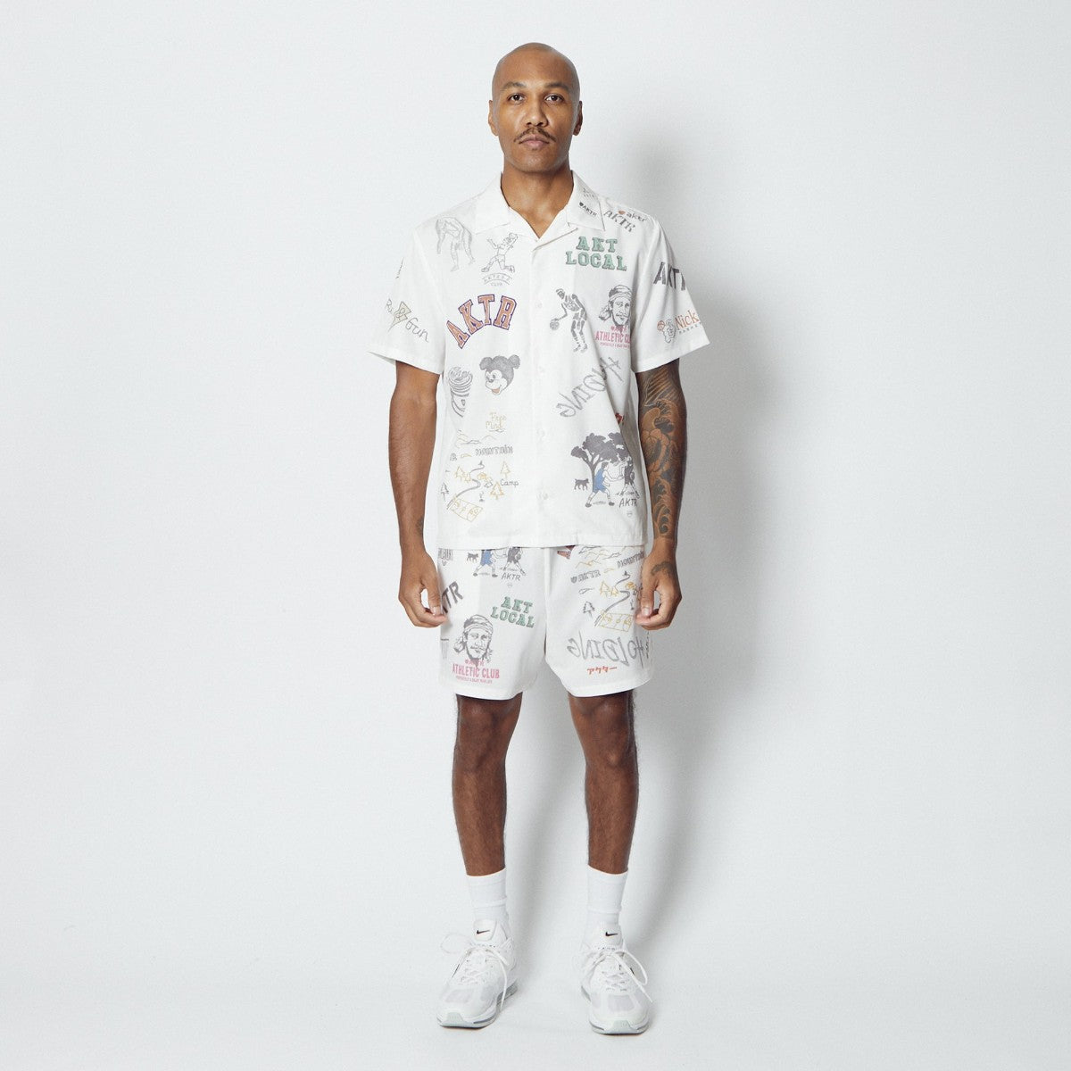 AKTR MEMORIAL SHIRT アクター メモリアルシャツ 126-036010【メンズ 半袖シャツ オープンカラーシャツ メンズカジュアルシャツ 26SS】