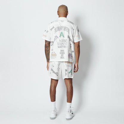 AKTR MEMORIAL SHIRT アクター メモリアルシャツ 126-036010【メンズ 半袖シャツ オープンカラーシャツ メンズカジュアルシャツ 26SS】