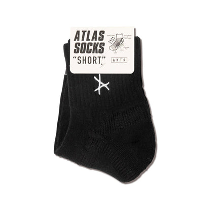 AKTR ATLAS SOCKS "SHORT" アクター アトラス ソックス 「ショート」 126-040021【メンズ ショートソックス 滑り止め クッション性 26SS】