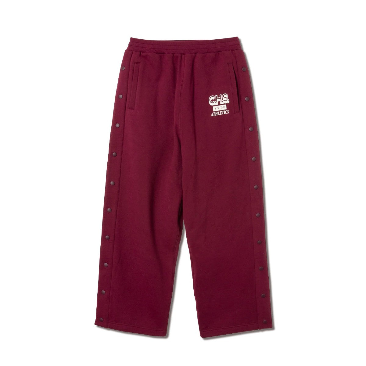 AKTR C.H.S. SIDE OPEN SWEAT PANTS アクター C.H.S. サイドオープン スウェットパンツ 225-104020【メンズ スウェットパンツ サイドボタン 裏起毛 快適シルエット セットアップ可 26SS】