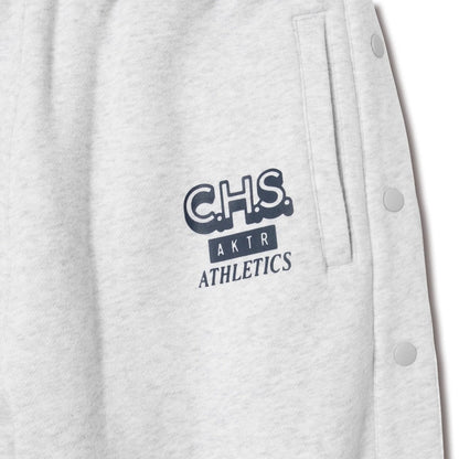 AKTR C.H.S. SIDE OPEN SWEAT PANTS アクター C.H.S. サイドオープン スウェットパンツ 225-104020【メンズ スウェットパンツ サイドボタン 裏起毛 快適シルエット セットアップ可 26SS】