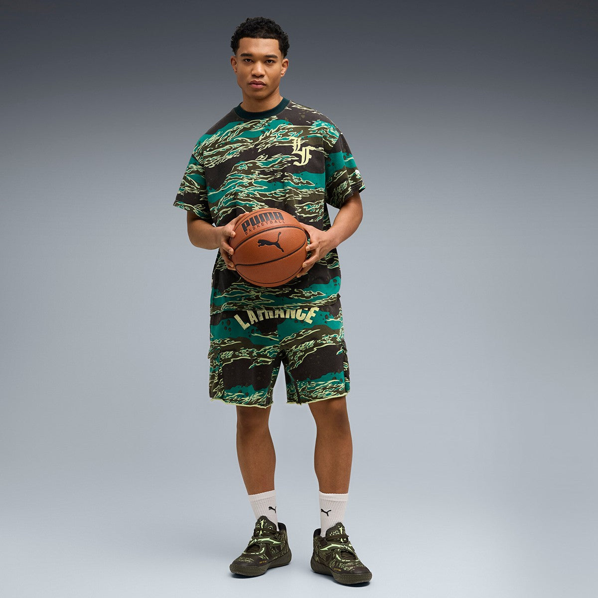 PUMA MB.05 CAMO プーマ エムビーゼロファイブ カモ 312795-01【メンズ バスケットボール スニーカー メンズ シューズ スポーツ トレーニング 26SS】