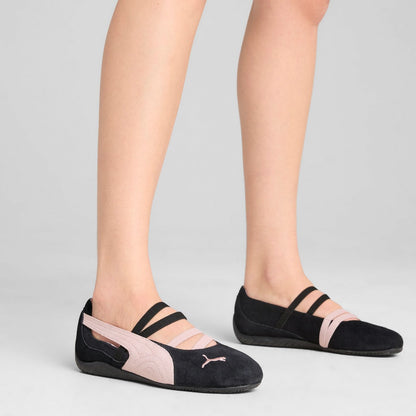 PUMA SPEEDCAT BALLET SD WNS プーマ スピードキャット バレエ SD WNS 401287-02【レディース スウェード素材 刺繍ロゴ ゴムバンド 26SS】