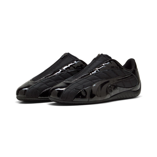 PUMA SPEEDCAT PLUS ZIP プーマ スピードキャット プラス ジップ 404832-01【メンズ エナメル 異素材 ローカット ジップ 26SS】